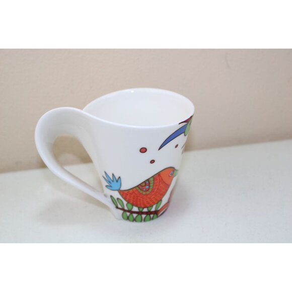 Villeroy & Boch Acapulco Mug rare Colorful Bird Coffee Tea 92001 - Picture 4 of 7